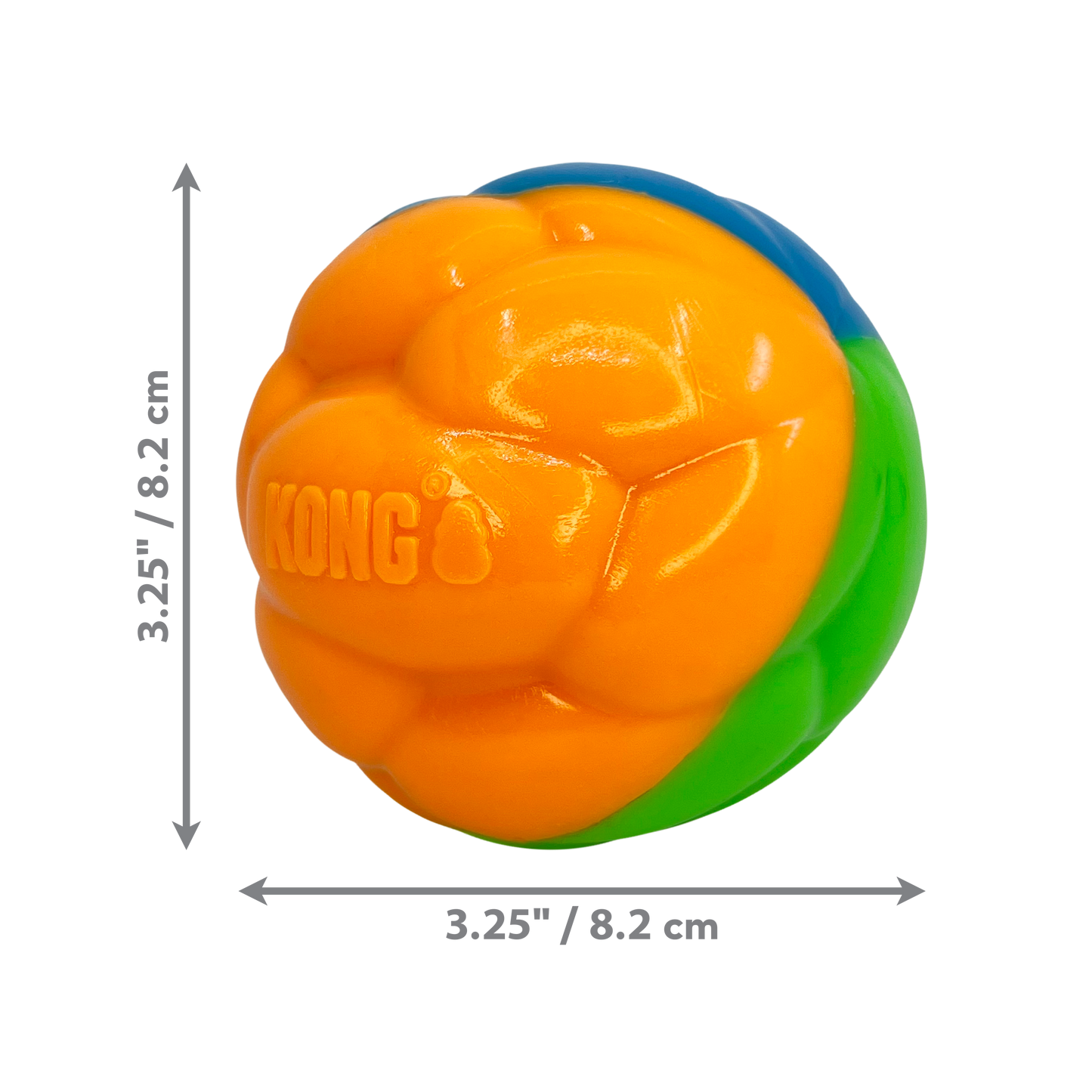 KONG High-Viz Twistz Ball