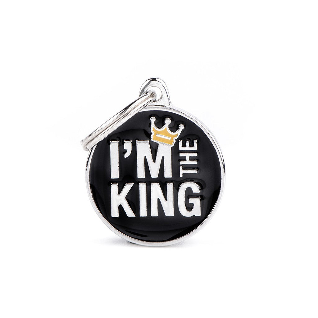 My Family Charm I'm The King ID Tag