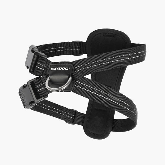 EzyDog Essential Chest Plate Harness Black