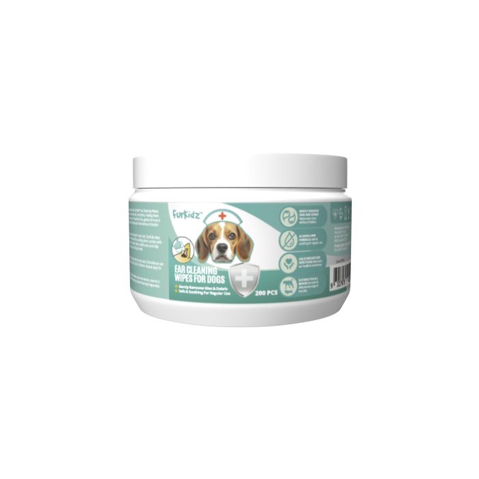FurKidz Ear Cleaning Wipes for Dogs 200pk