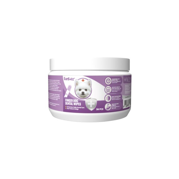 FurKidz Finger Dental Wipes for Dogs 50pk