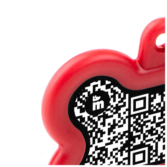 My Family QR Code Hushtag Bone Black and Red