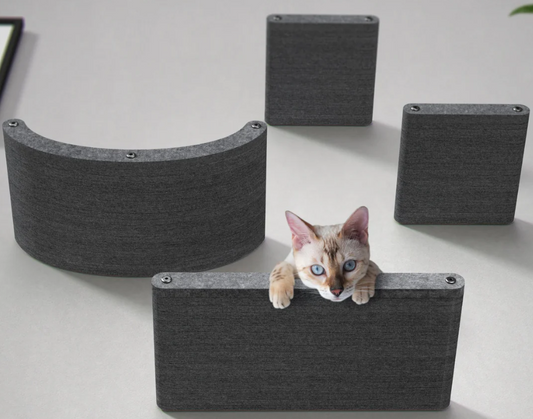 Pryde Set of 4 Charcoal Cat Climbers
