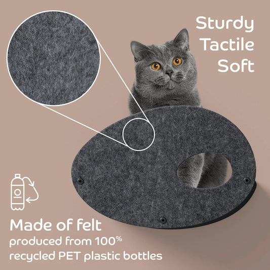 Pryde Set of 4 Charcoal Cat Climber Facade Add-Ons