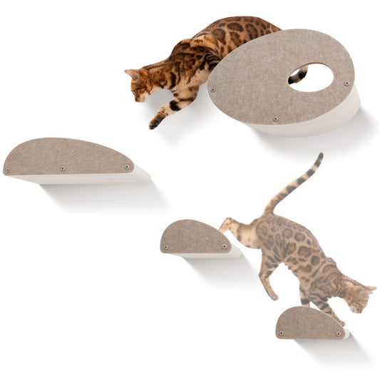 Pryde Set of 4 Oatmeal Cat Climber Facade Add Ons