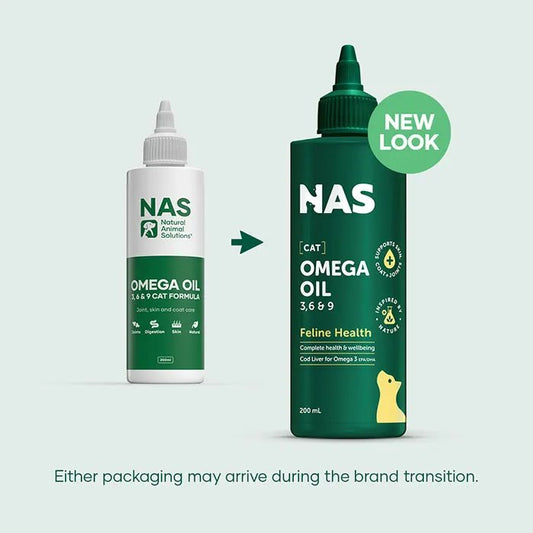 Natural Animal Solutions Omega 3, 6 & 9 Oil for Cats 200ml