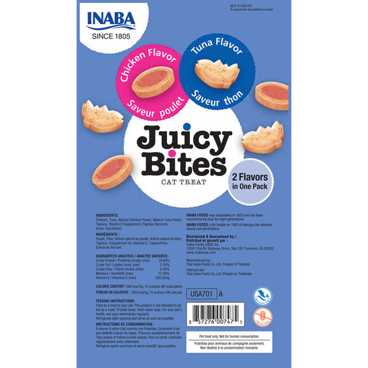Inaba Juicy Bites Tuna & Chicken 3pk