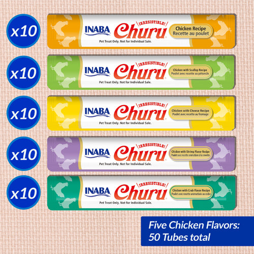 Inaba Churu Chicken Variety Box 50x14g