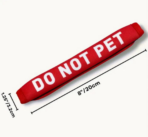 Do Not Pet Dog Double-Sided Dog Leash/Harness Tag