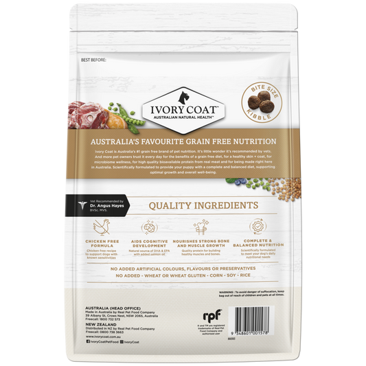 Ivory Coat Grain Free Puppy Large Breed Dry Dog Food Lamb