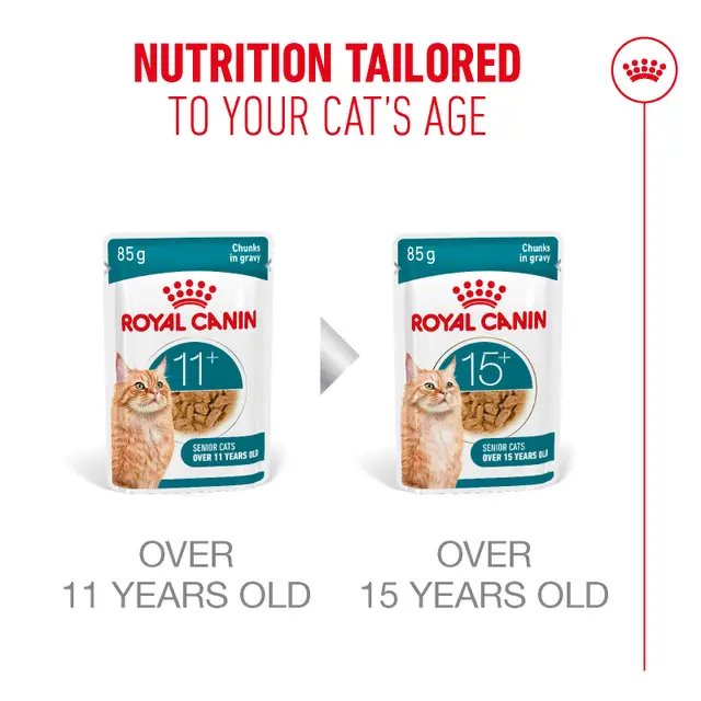 Royal Canin Ageing 11+ Cat Wet Food Pouches in Gravy