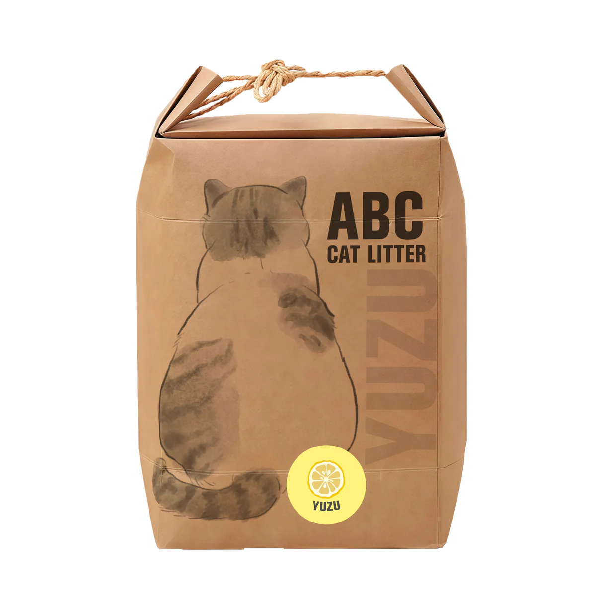 ABC Vegan Cat Litter Yuzu Scent Biodegradable, Clumpable & Flushable