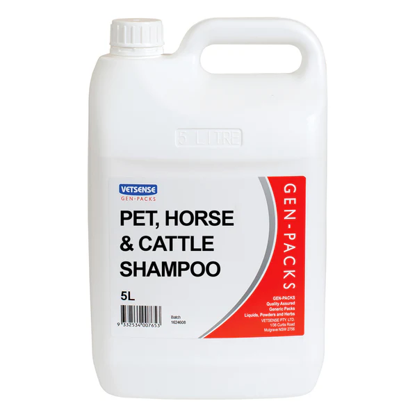 Vetsense Gen-Pack Pet Horse & Cattle Shampoo 5L
