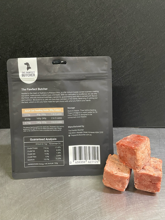 The Pawfect Butcher Cat Raw Meat Blend