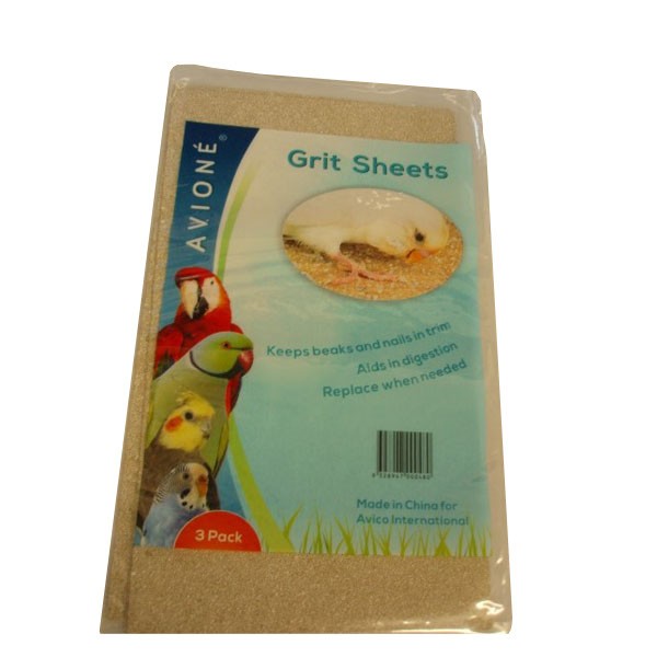 Avione Grit Sheets 3 Pack For Birds