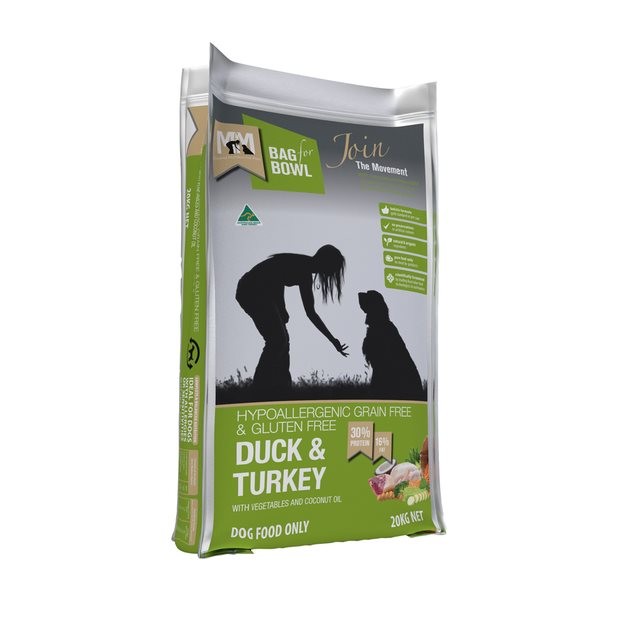 Meals For Mutts Grain Free Duck & Turkey with Vegetables & Coconut Oil Dry Dog Food