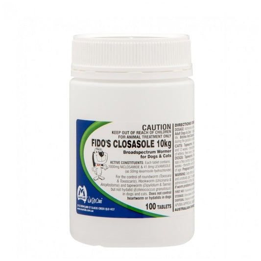Fidos Closasole Dog & Cat Worming Tablets