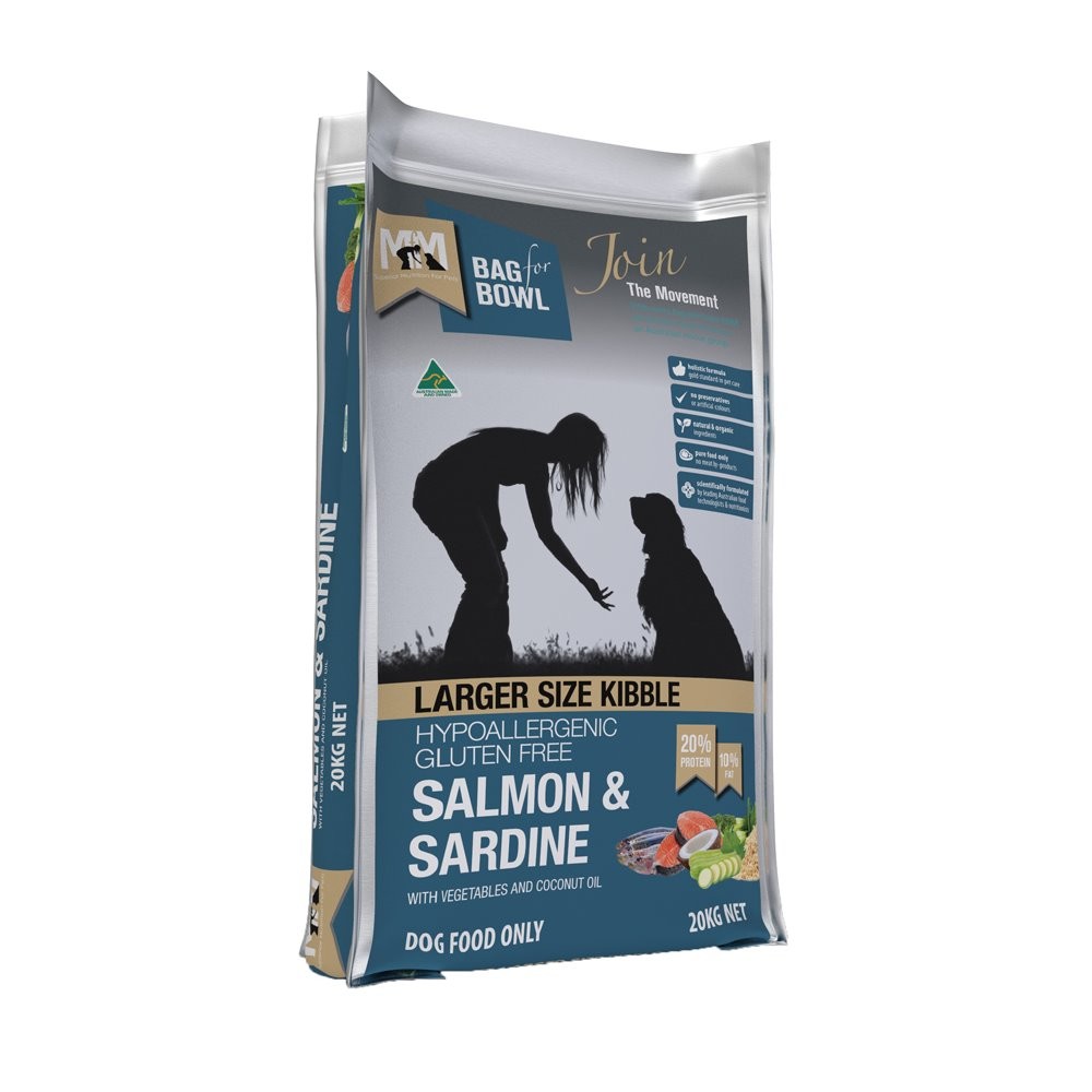 Meals For Mutts Large Kibble Salmon & Sardine with Vegetables & Coconut Oil Dry Dog Food