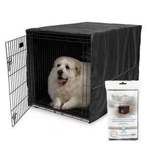 Quiet Time Crate Cover Black Polyester