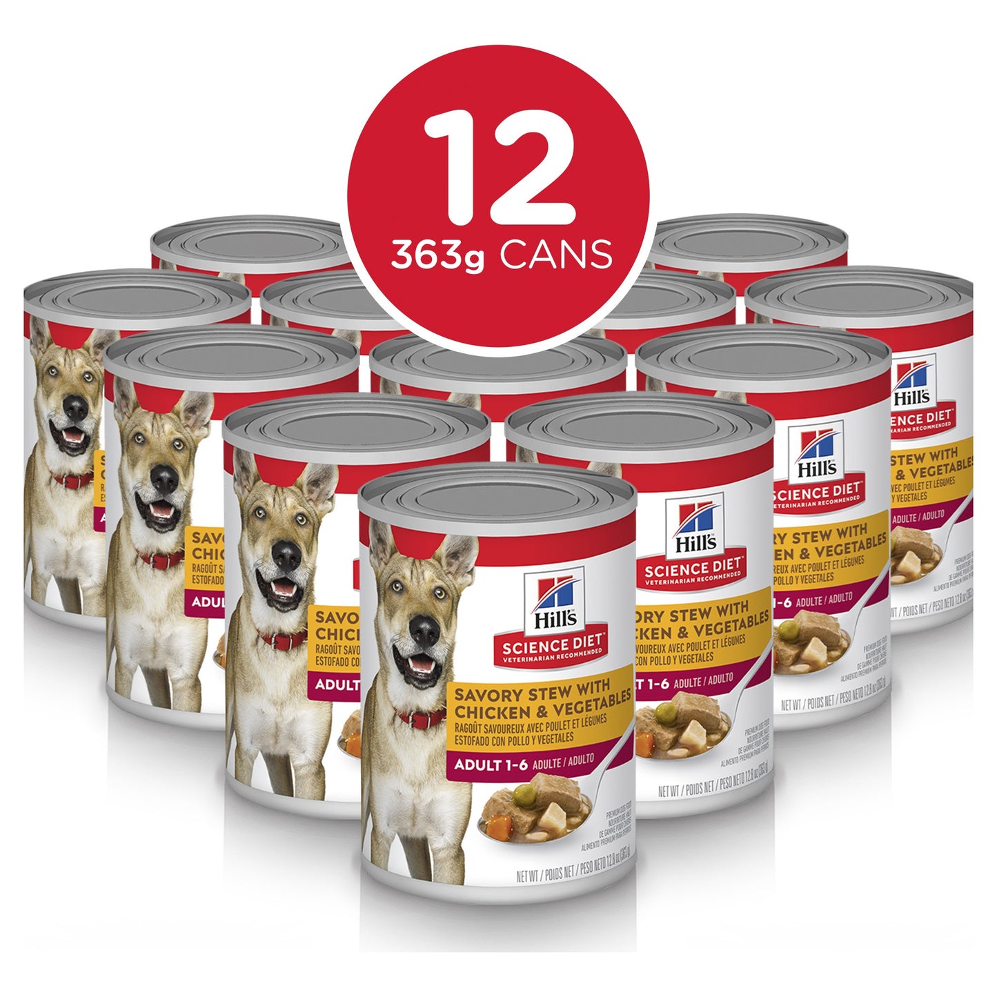 Hill's Science Diet Adult Savory Stew Chicken & Vegetables Canned Dog Food