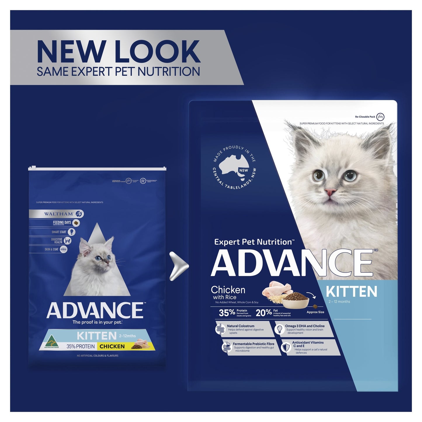 Advance Kitten Chicken with Rice Dry Cat Food
