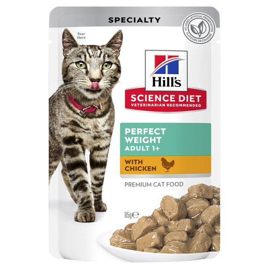Hill's Science Diet Adult Perfect Weight Chicken Wet Cat Food Pouches