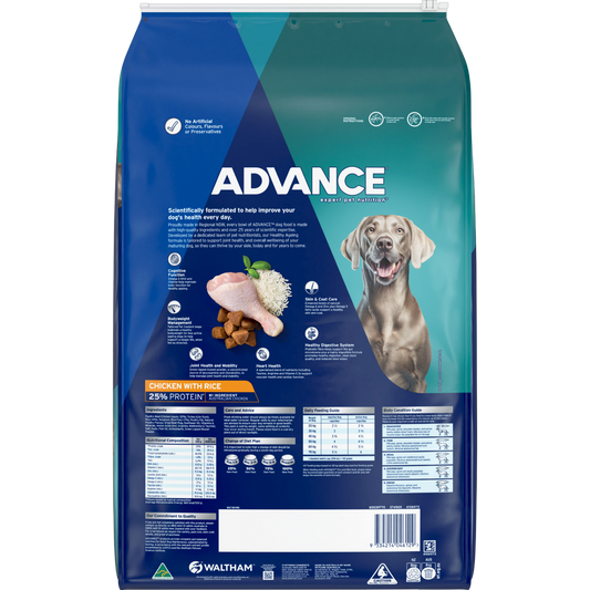 Advance Healthy Ageing Large Breed Chicken with Rice Dry Dog Food