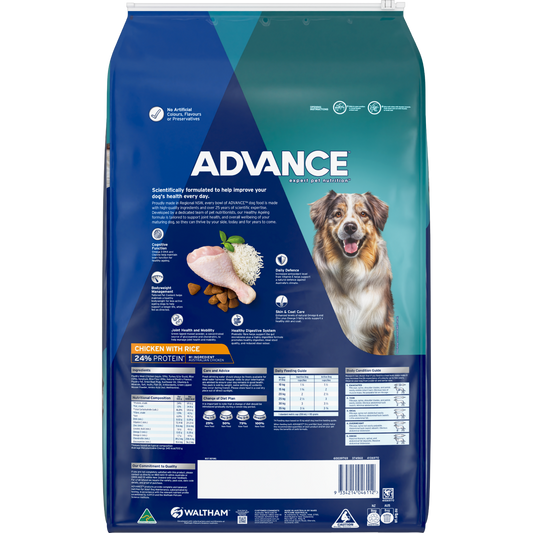 Advance Healthy Ageing Medium Breed Chicken with Rice Dry Dog Food