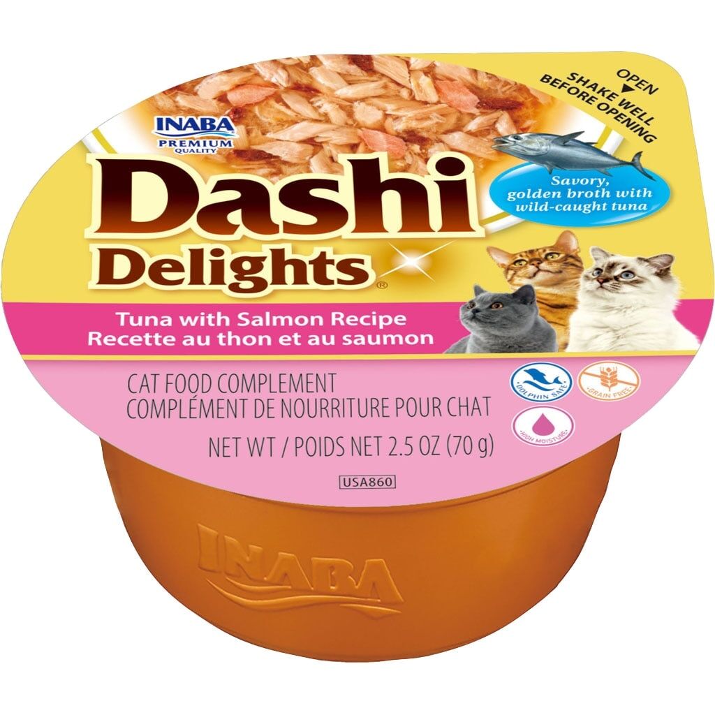 Inaba Dashi Delights Cat Treat Tuna with Salmon 70g