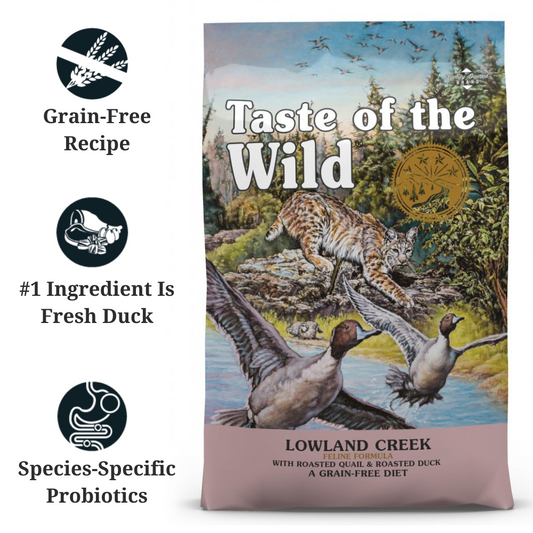 Taste of the Wild Lowland Creek Feline with Roasted Quail & Roasted Duck 2kg
