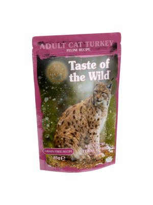 Taste of the Wild Adult Cat Turkey with Chicken Pate Pouch 85g 12 x 85g