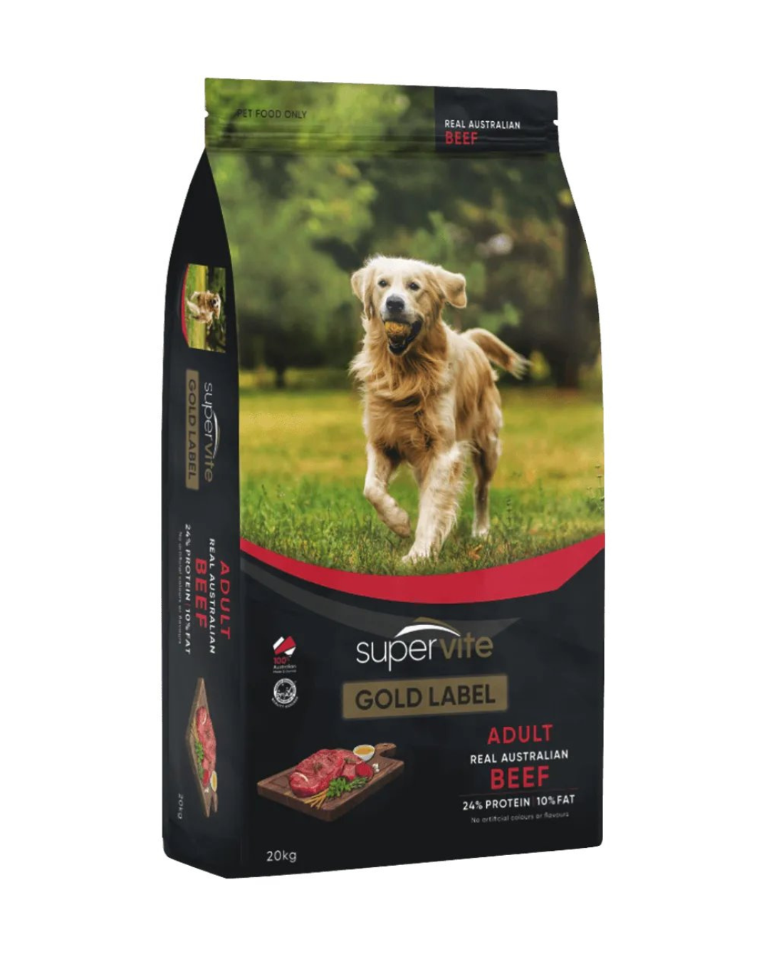 SuperVite Gold Label Adult Beef Dry Dog Food