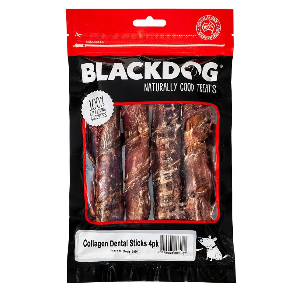 BlackDog Collagen Dental Sticks 4pk