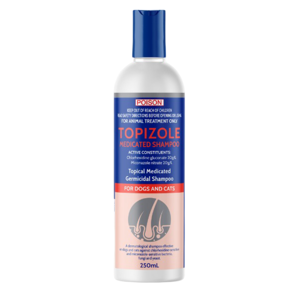 Fidos Topizole Germicidal Shampoo For Dogs And Cats 250ml