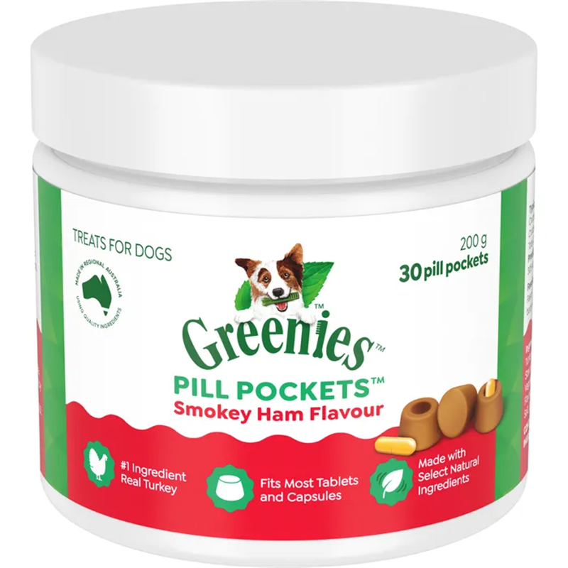 Greenies Pill Pockets Smokey Ham Flavour 30 Pieces