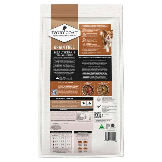 Ivory Coat Grain Free Adult All Breeds Dry Dog Food Lamb & Kangaroo