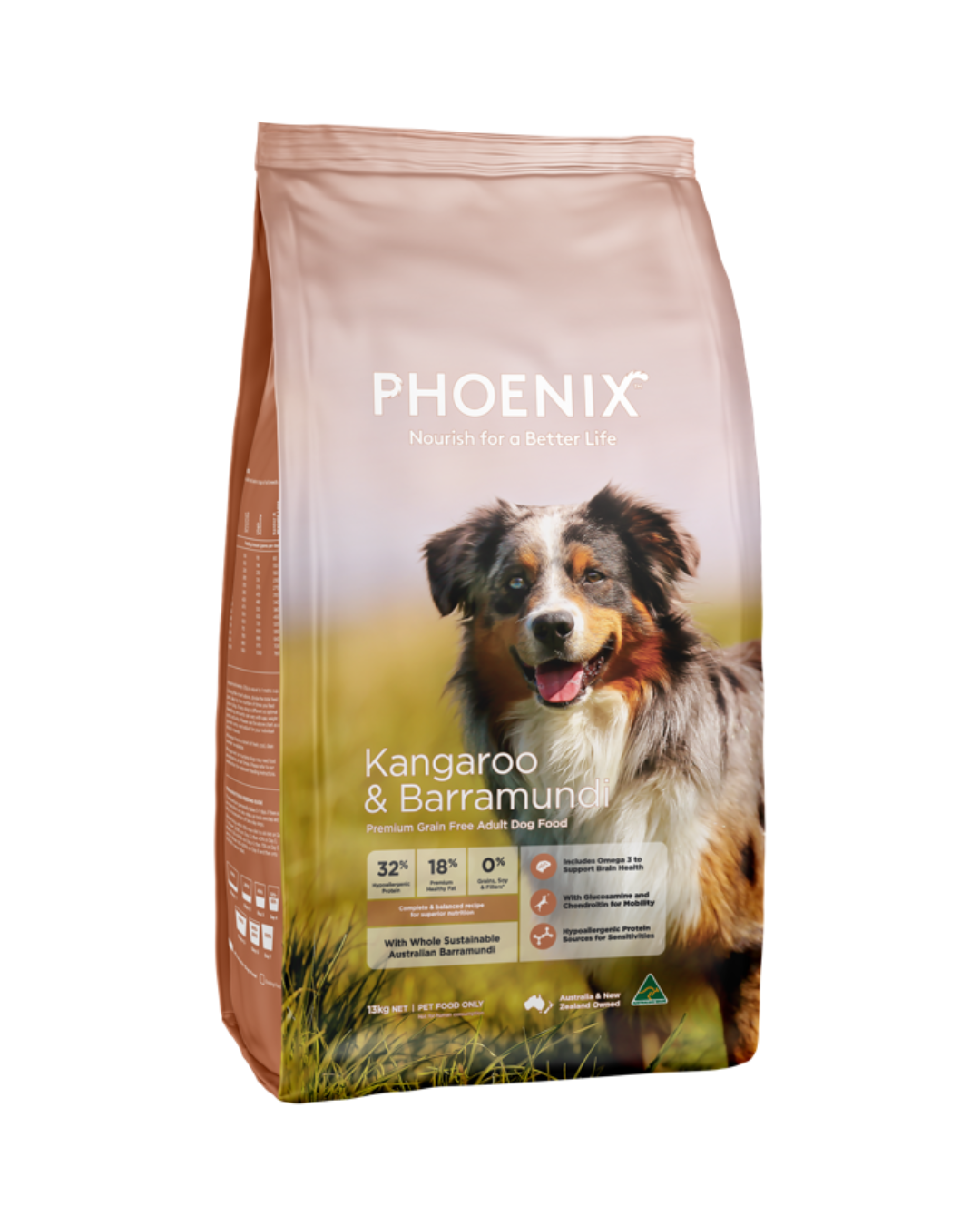 Phoenix Kangaroo & Barramundi Premium Grain Free Adult Dog Food