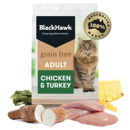 Black Hawk Feline Chicken & Turkey Grain Free Adult Dry Food