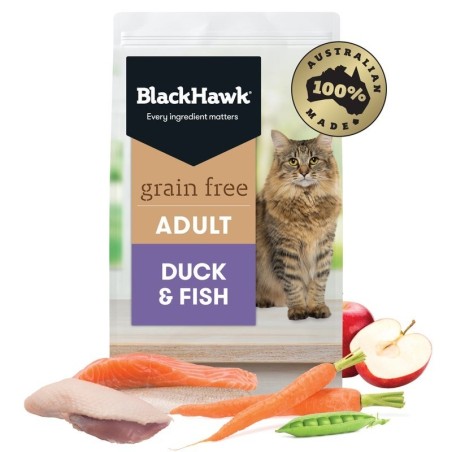 Black Hawk Feline Duck & Fish Grain Free Adult Dry Food