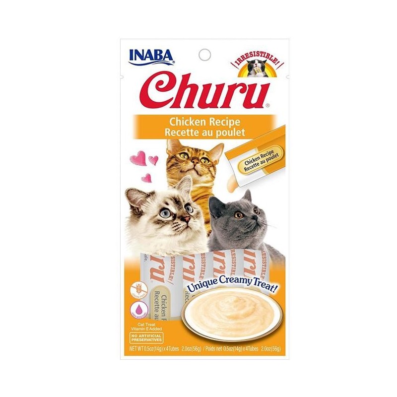 Inaba Churu Puree Chicken Recipe Cat Treat 56g