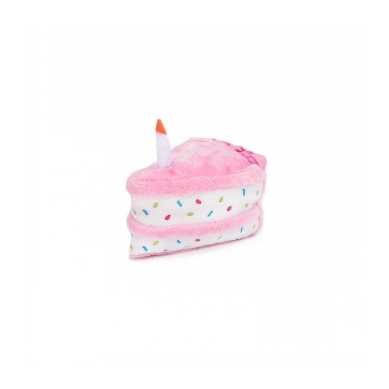 ZippyPaws Birthday Cake Pink 17.5x15cm