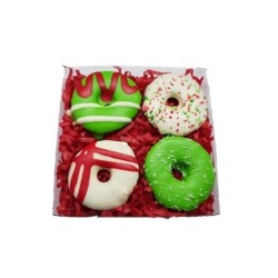 Huds & Toke Christmas Doggy Donut Gift Box (4pk)