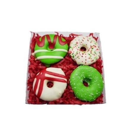 Huds & Toke Christmas Doggy Donut Gift Box (4pk)