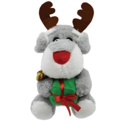 Prestige Snuggle Pals Christmas Dog with Antlers