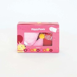 ZippyPaws Birthday Box 3 Pack Pink