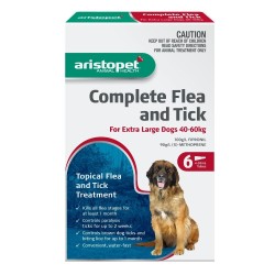 Aristopet Complete Flea & Tick Spot On Treatment for Dogs 40-60kg (3pk)