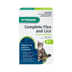 Aristopet Complete Flea & Lice Spot On Treatment for Cats & Kittens (3pk)