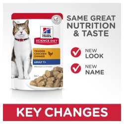 Hill's Science Diet Adult 7+ Chicken Wet Cat Food Pouches