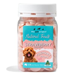 The Pet Project Natural Treats Strawberry Yoghurt Drops 250g