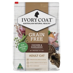 Ivory Coat Grain Free Indoor Adult Dry Cat Food Chicken & Kangaroo